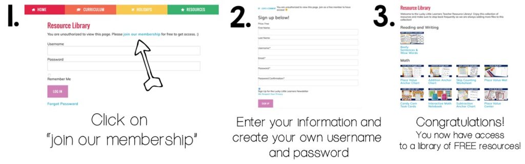membership library log in directions