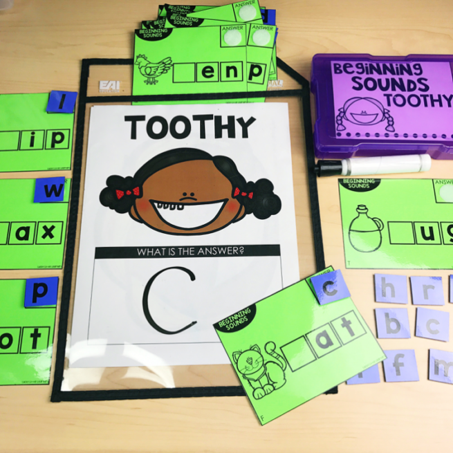 How to Prep Toothy Task Kits - Lucky Little Learners