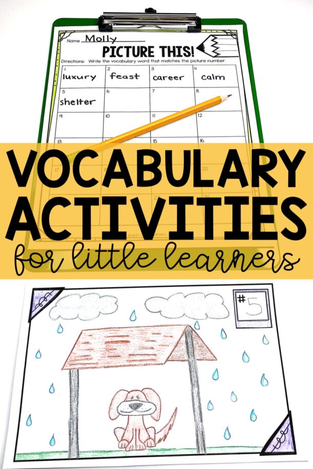 Vocabulary Activities - Lucky Little Learners