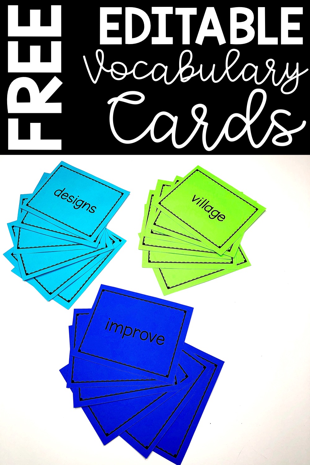 Memory (also known as Concentration) can be played two different ways. Students can have two stack of vocabulary words and take turns turning over two cards in an effort to get a match{...} #teachingideas #daily5 #vocabulary #2ndgrade