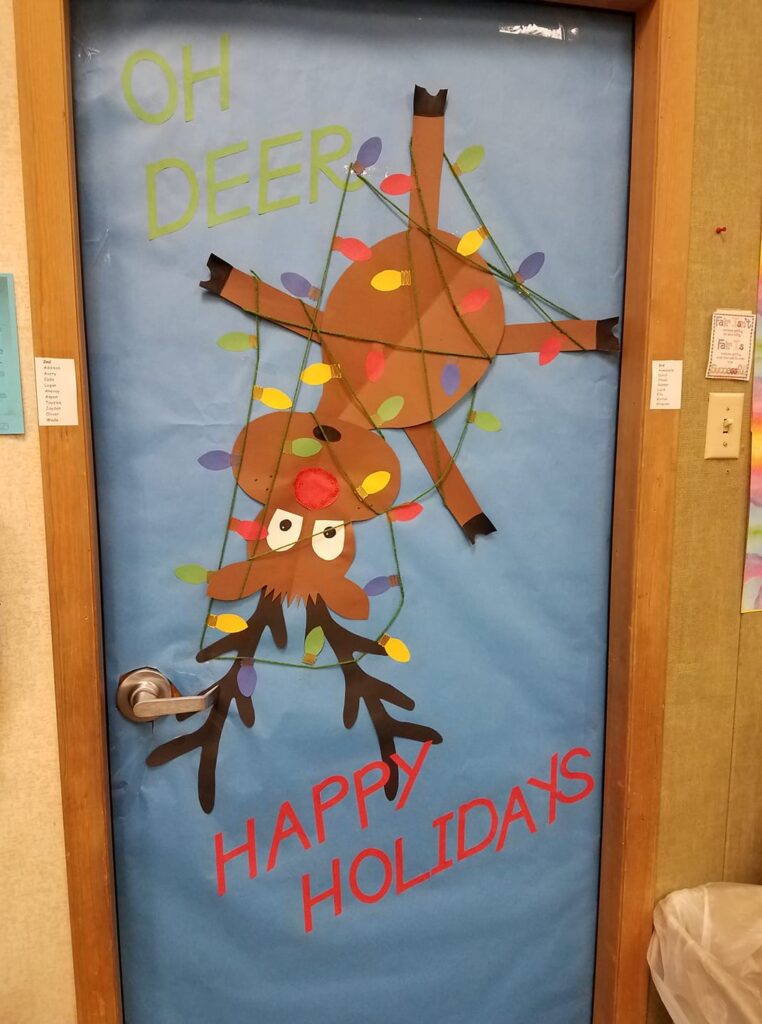 easy classroom door decorations for christmas