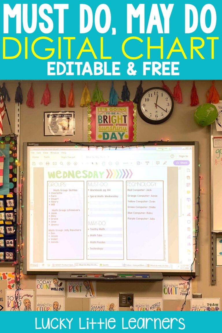 Must-Do, May-Do - Lucky Little Learners