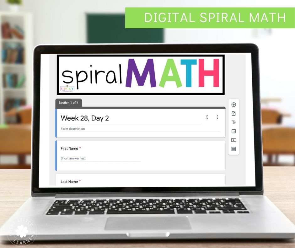 This 2nd grade distance learning resource is great because it includes 3 levels of differentiation and it corrects their problems for you!  This is a great daily math activity for remote learning!