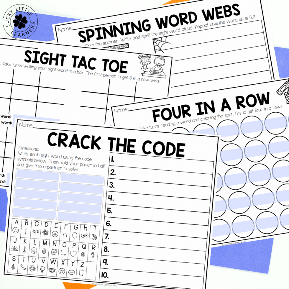 Set Your Sights on These Sight Words Activities - Lucky Little Learners