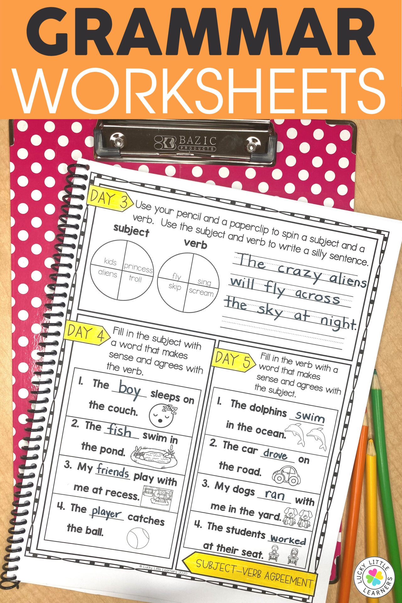 No Prep Daily Grammar Practice in 2nd Grade - Lucky Little Learners
