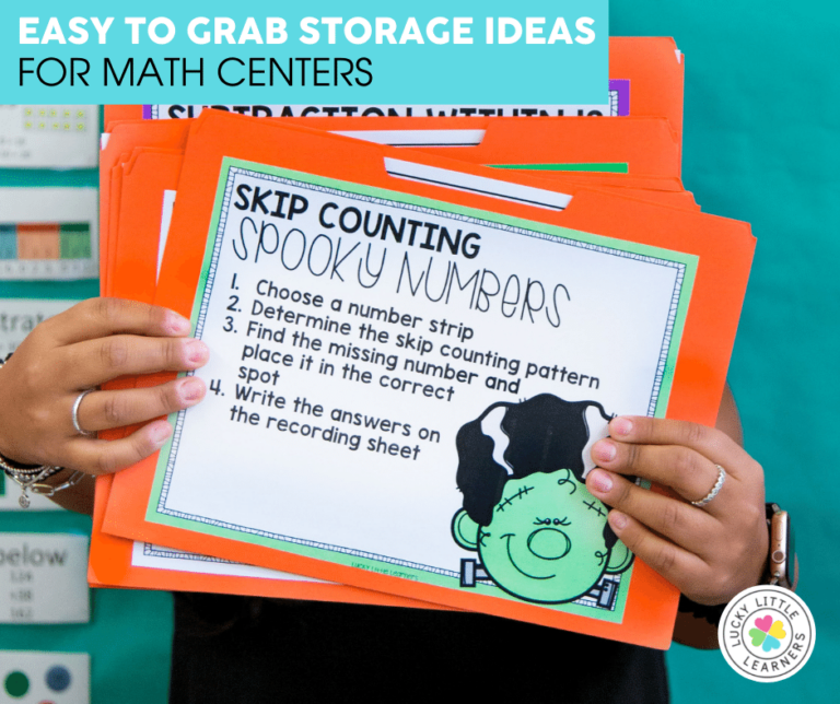 How to Organize Math and Literacy Centers - Lucky Little Learners