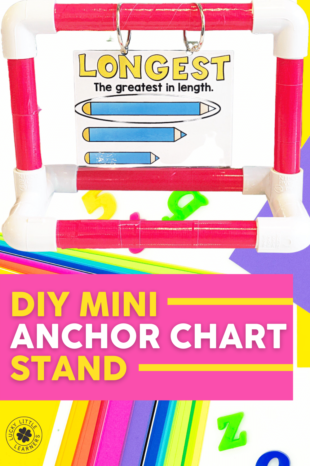 DIY Mini Anchor Chart Stand Lucky Little Learners