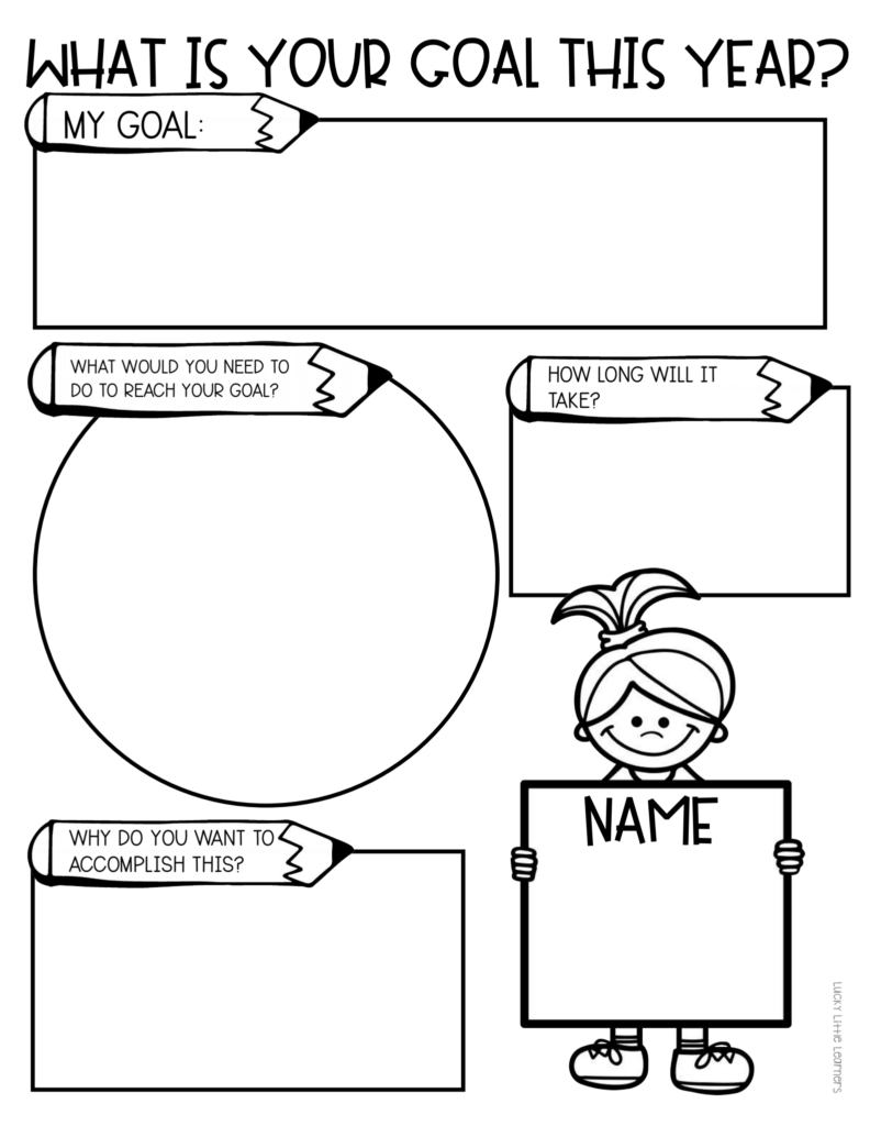 beginning of the year goal setting sheets