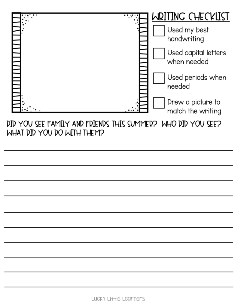 journal page from the back to school bonus pack