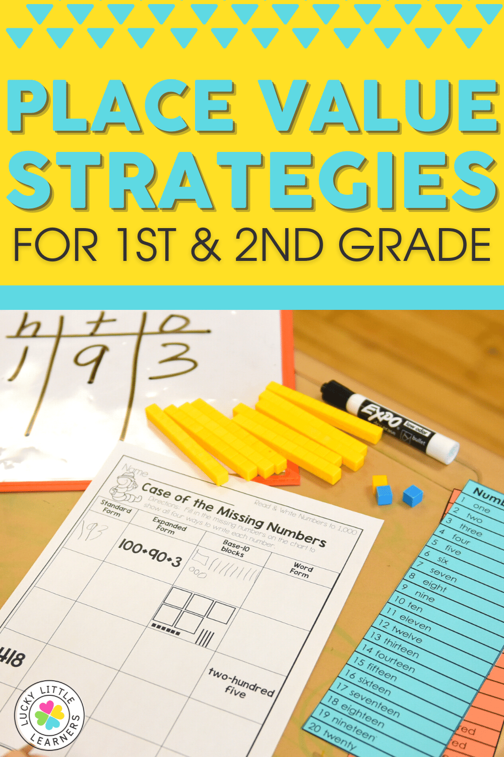 Place Value Strategies for 1st and 2nd Grade Lucky Little Learners