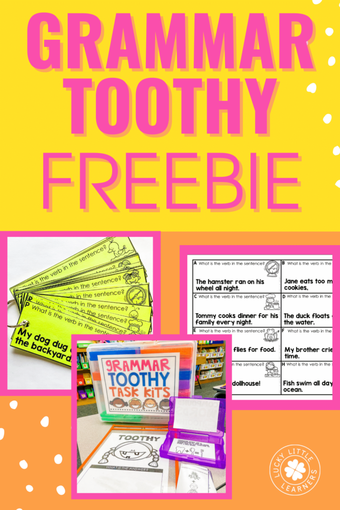 Free Grammar Toothy Activity! - Lucky Little Learners