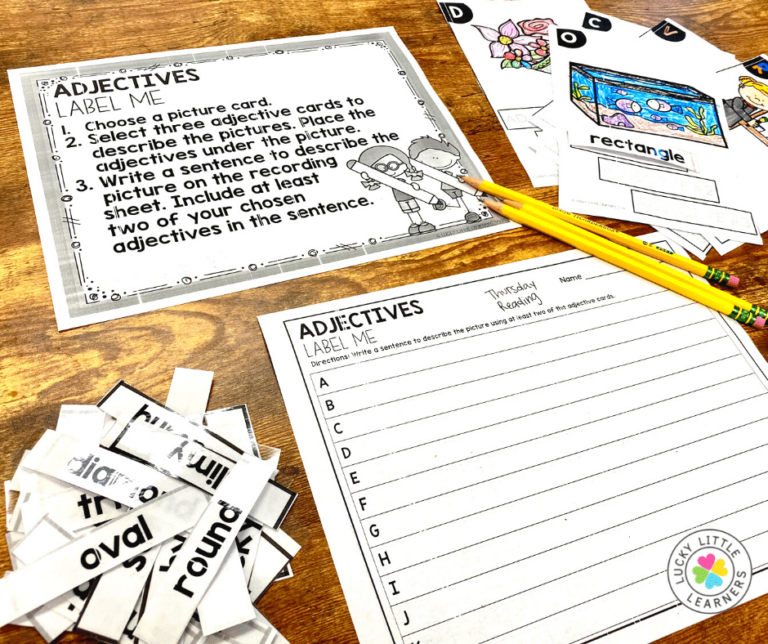 Grammar Center Activities for 2nd Grade - Lucky Little Learners
