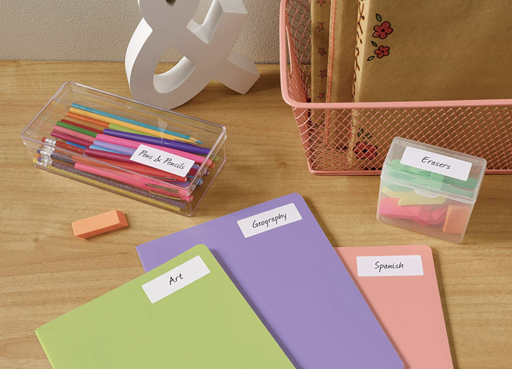 address labels for labeling classroom materials