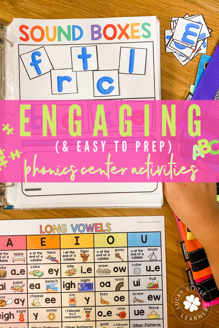 Free Daily Phonics Activities for 2nd Grade - Lucky Little Learners