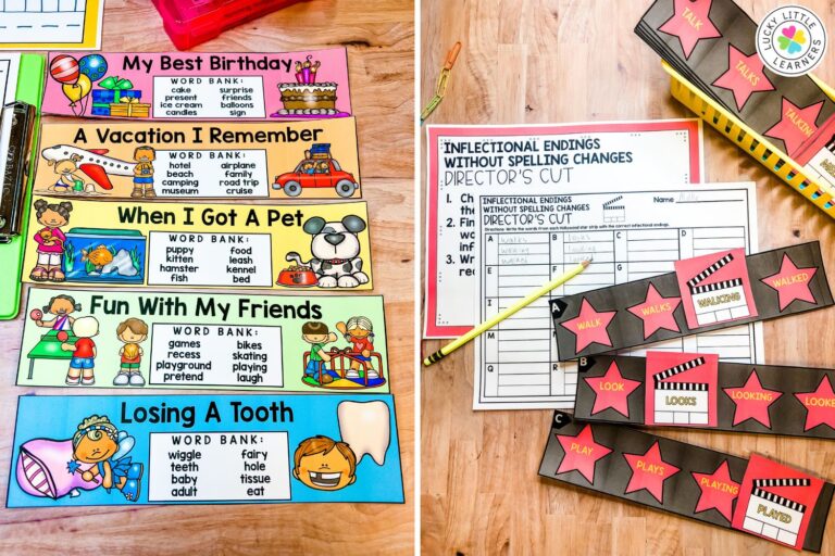 1st and 2nd Grade Literacy Centers - Lucky Little Learners