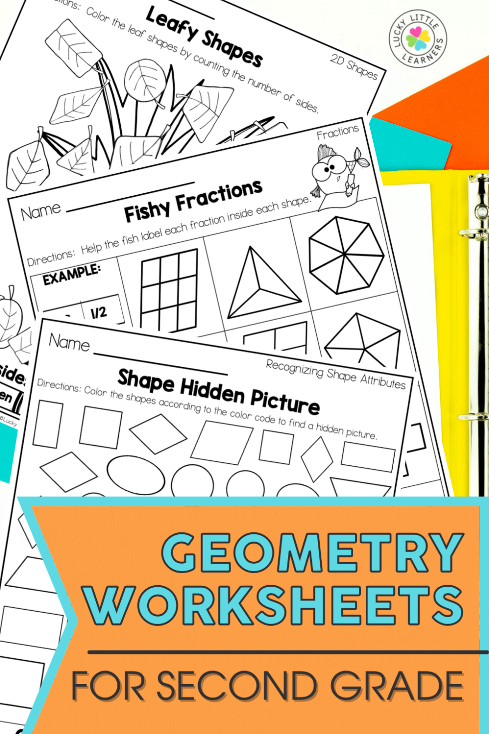 Geometry Worksheets for 2nd Grade - Lucky Little Learners