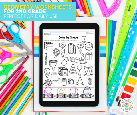 Geometry Worksheets for 2nd Grade - Lucky Little Learners