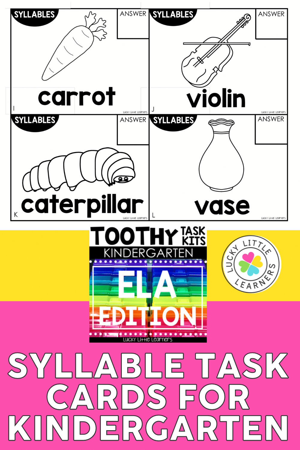 Tips for Teaching Syllables Lucky Little Learners