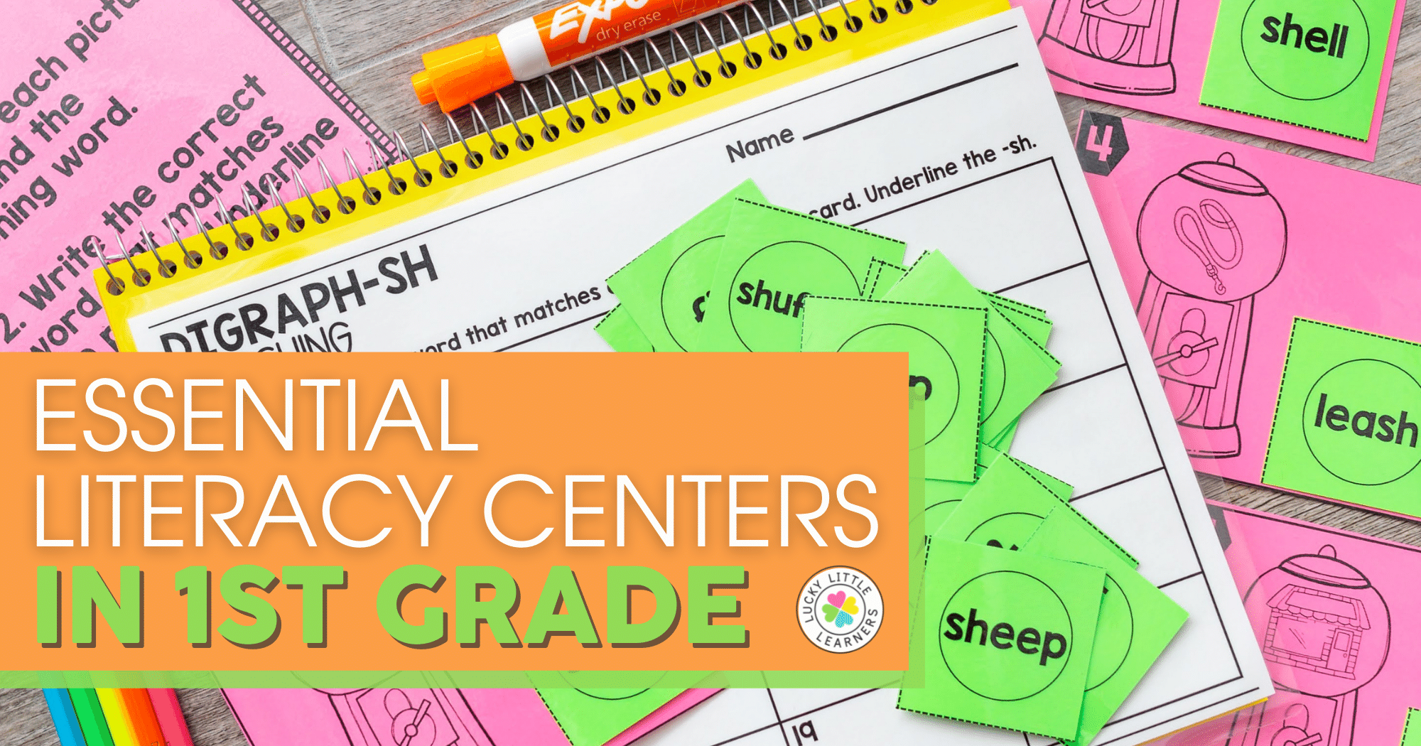 Vocabulary Cards for Kindergarten, 1st, 2nd grade Writing Center