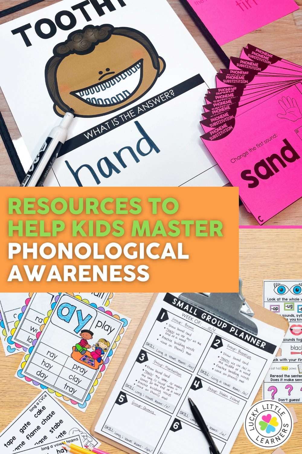 Resources to Teach The Science of Reading Components Lucky Little