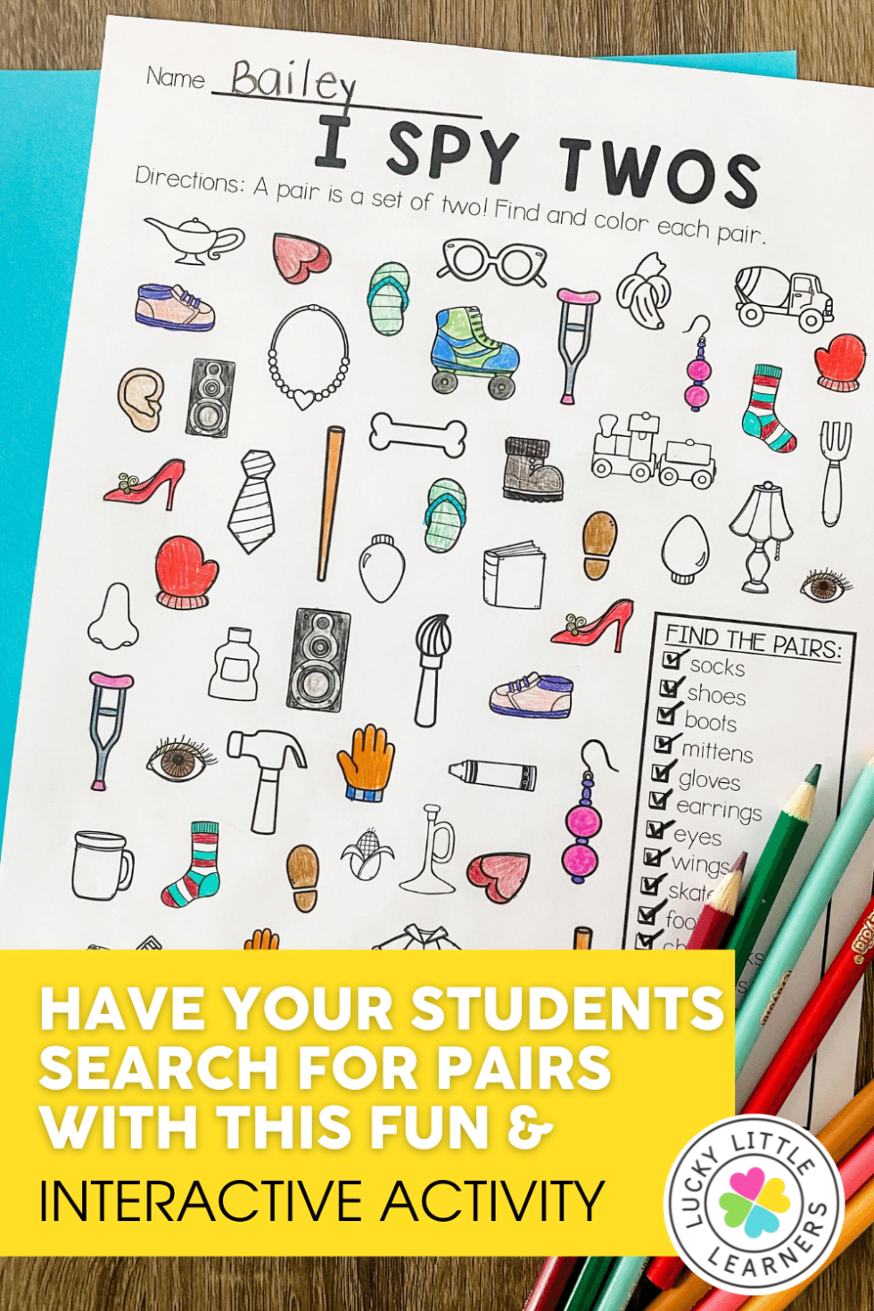 Two's Homework Two's Day Teacher Favorites & Freebies - Lucky Little Learners
