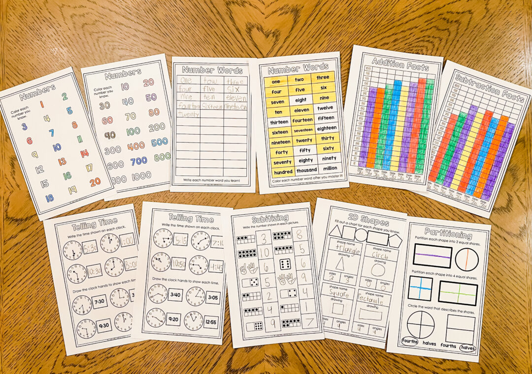 Student Data Tracking Booklets for Math & Literacy - Lucky Little Learners