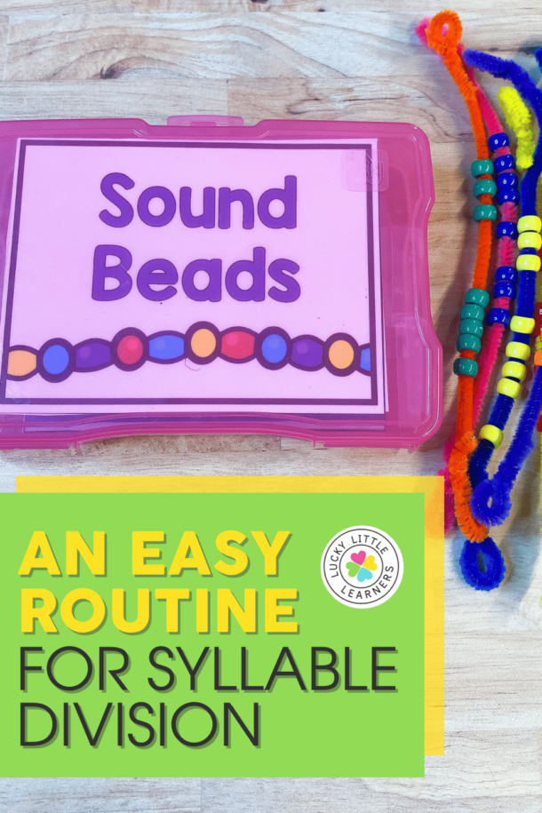 Syllable Routine Chart An Easy Routine for Syllable Division - Lucky Little Learners