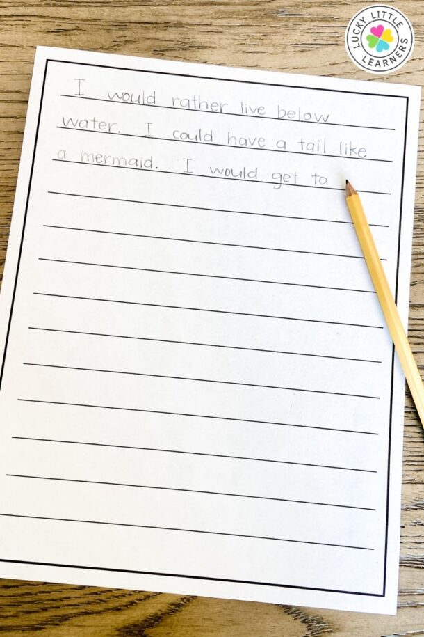 35 Opinion Writing Prompts for 1st & 2nd Grade - Lucky Little Learners