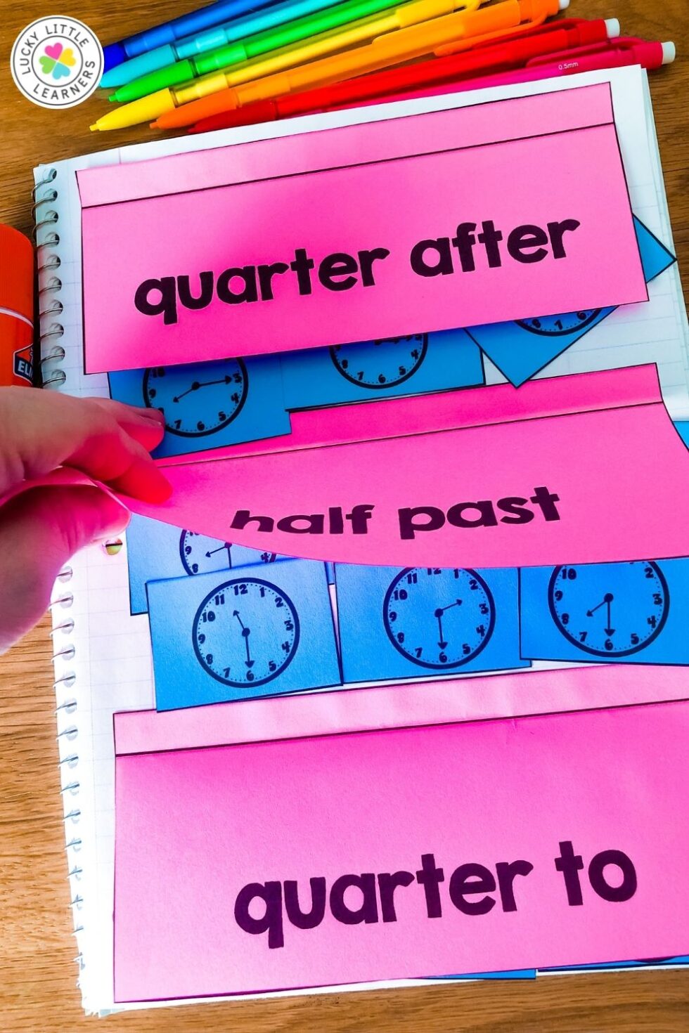 12 Interactive Notebook Telling Time Activities for 2nd Grade - Lucky ...