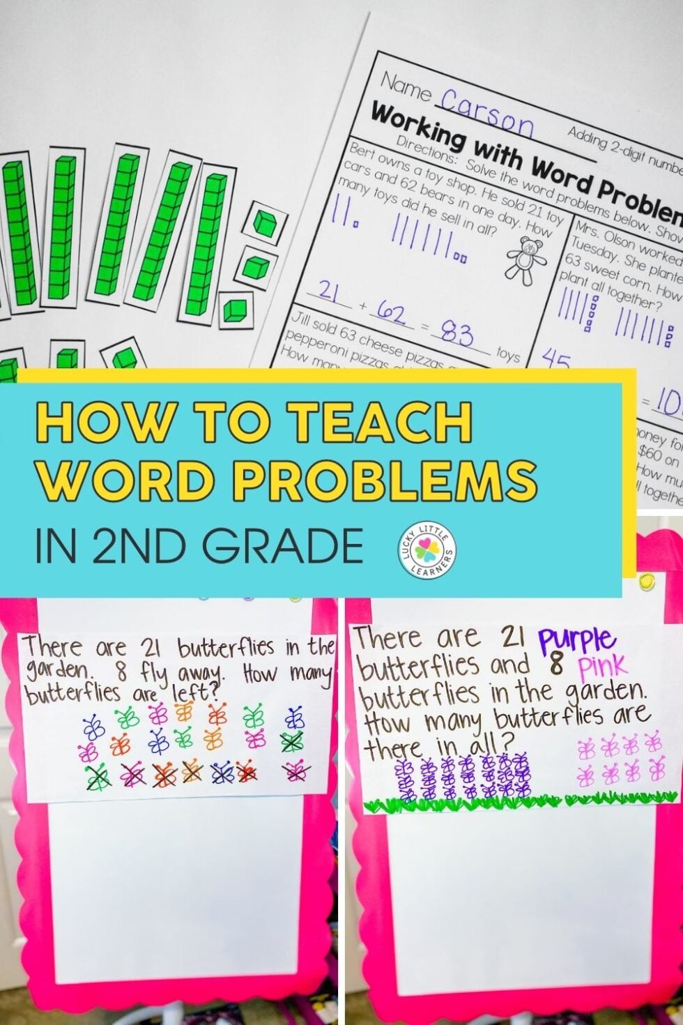 5 Ways to Teach Math Word Problems in 2nd Grade - Lucky Little Learners