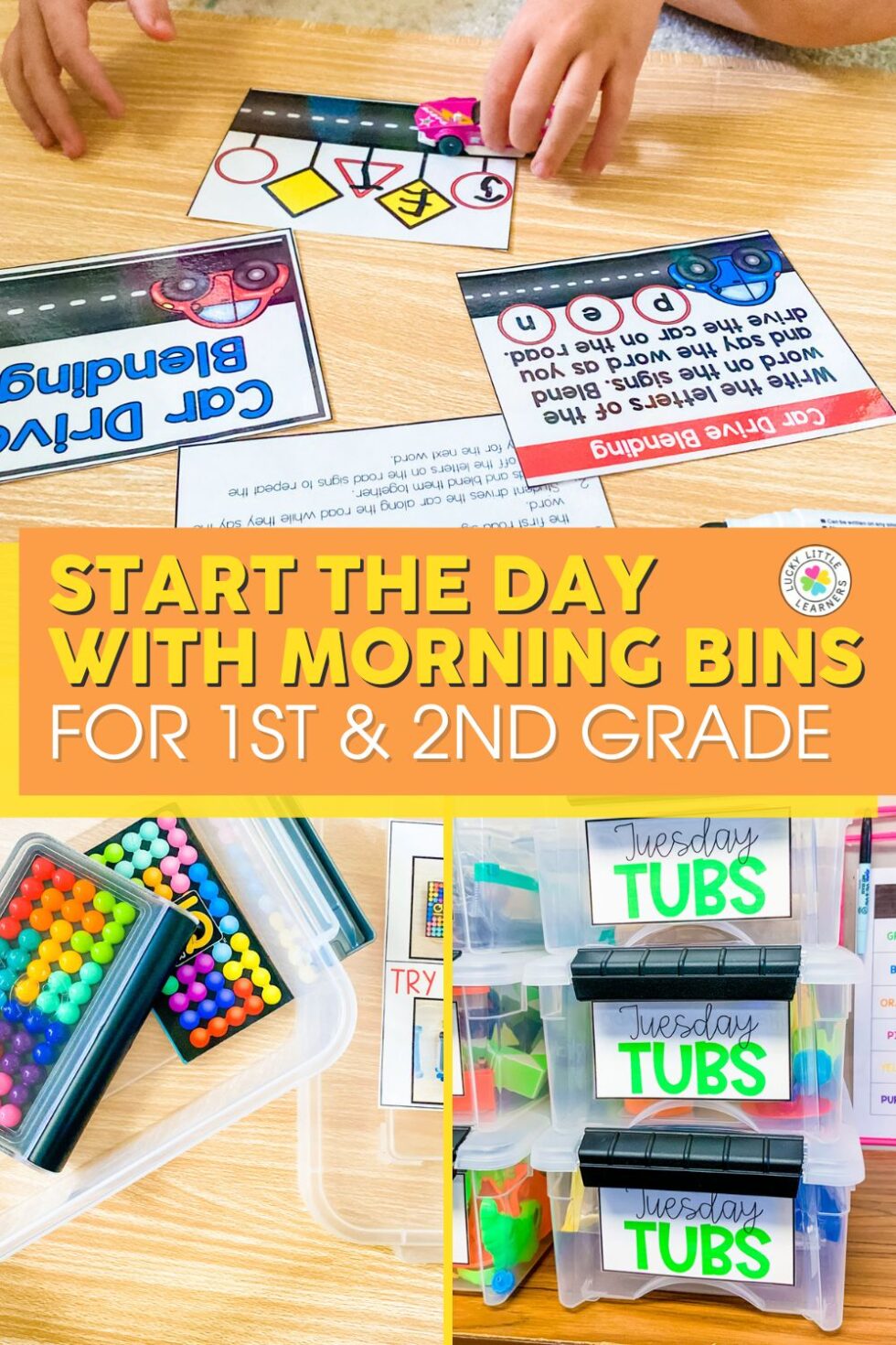 How to Setup Morning Bins in 1st or 2nd Grade - Lucky Little Learners