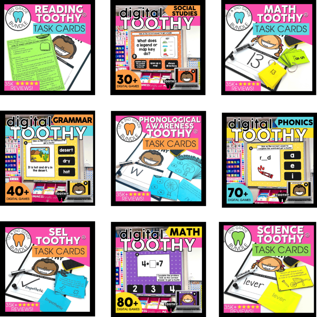 How to Prep Toothy Task Kits - Lucky Little Learners