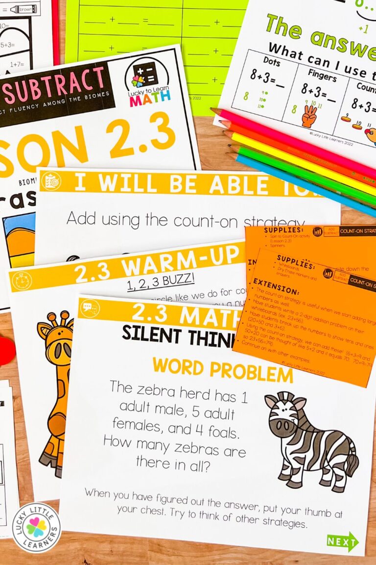 Printable Math Chat New Routines for Number Talks and Math Chats - Lucky Little Learners