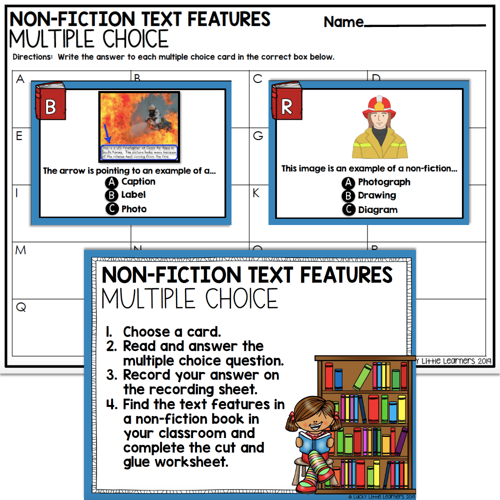 Top Teaching Resources Nonfiction Text Features Lucky Little Learners
