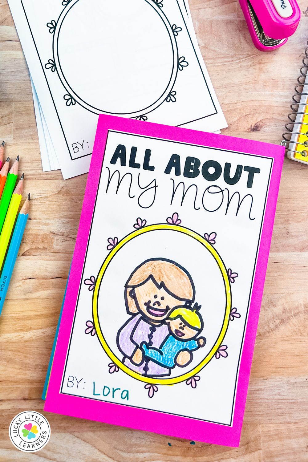 Easy Mother's Day Books to Make at School Lucky Little Learners