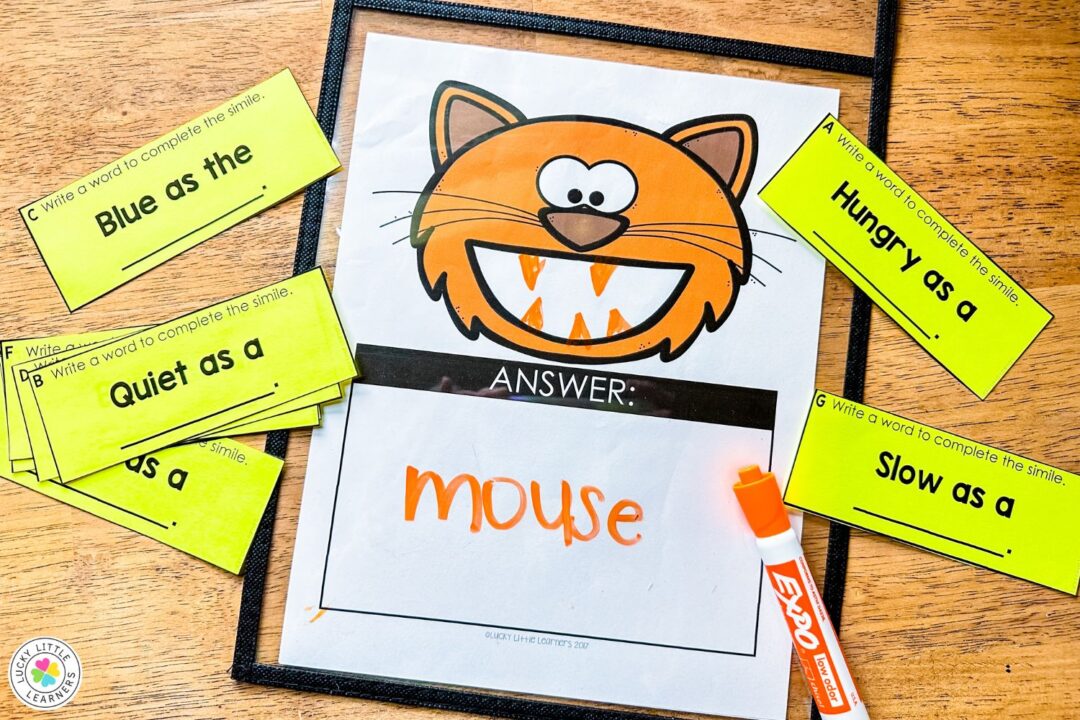 Fresh Ideas to Teach Similes and Metaphors - Lucky Little Learners