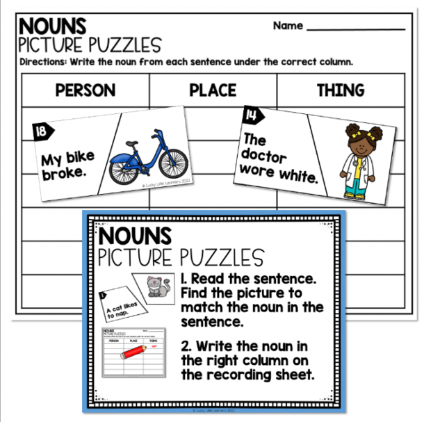 Let's Teach Kids About Nouns! Lucky Little Learners