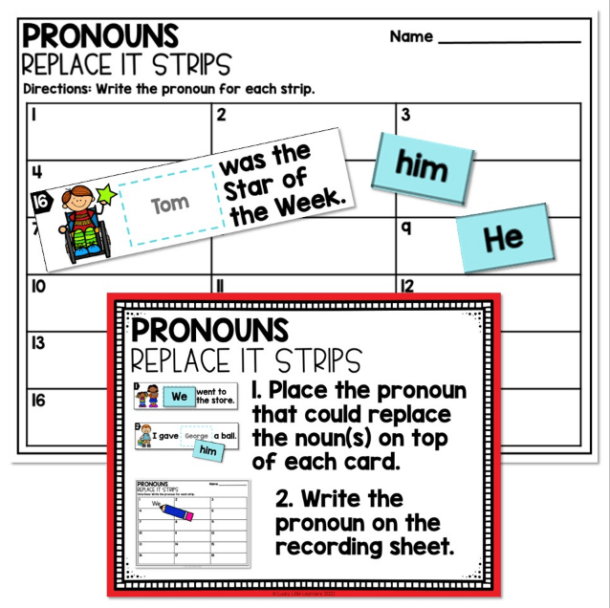 Teaching Pronouns in 2nd Grade - Lucky Little Learners