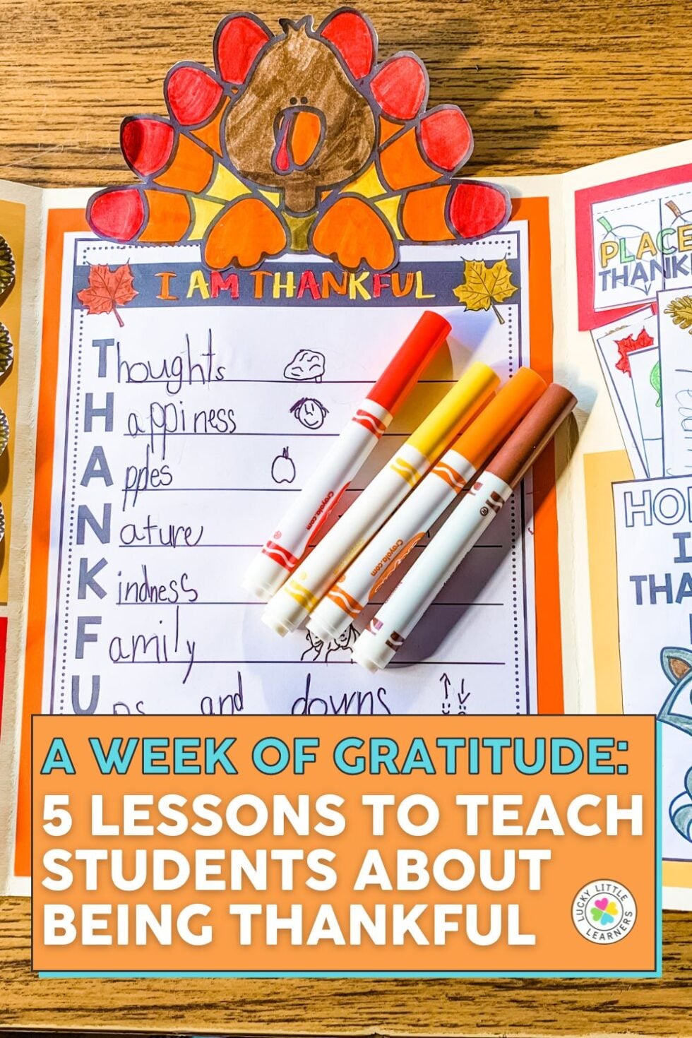 5 Lessons to Teach Students About Being Thankful - Lucky Little Learners
