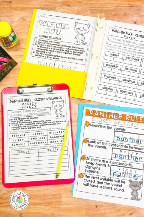 9 Principles for Syllable Division - Lucky Little Learners