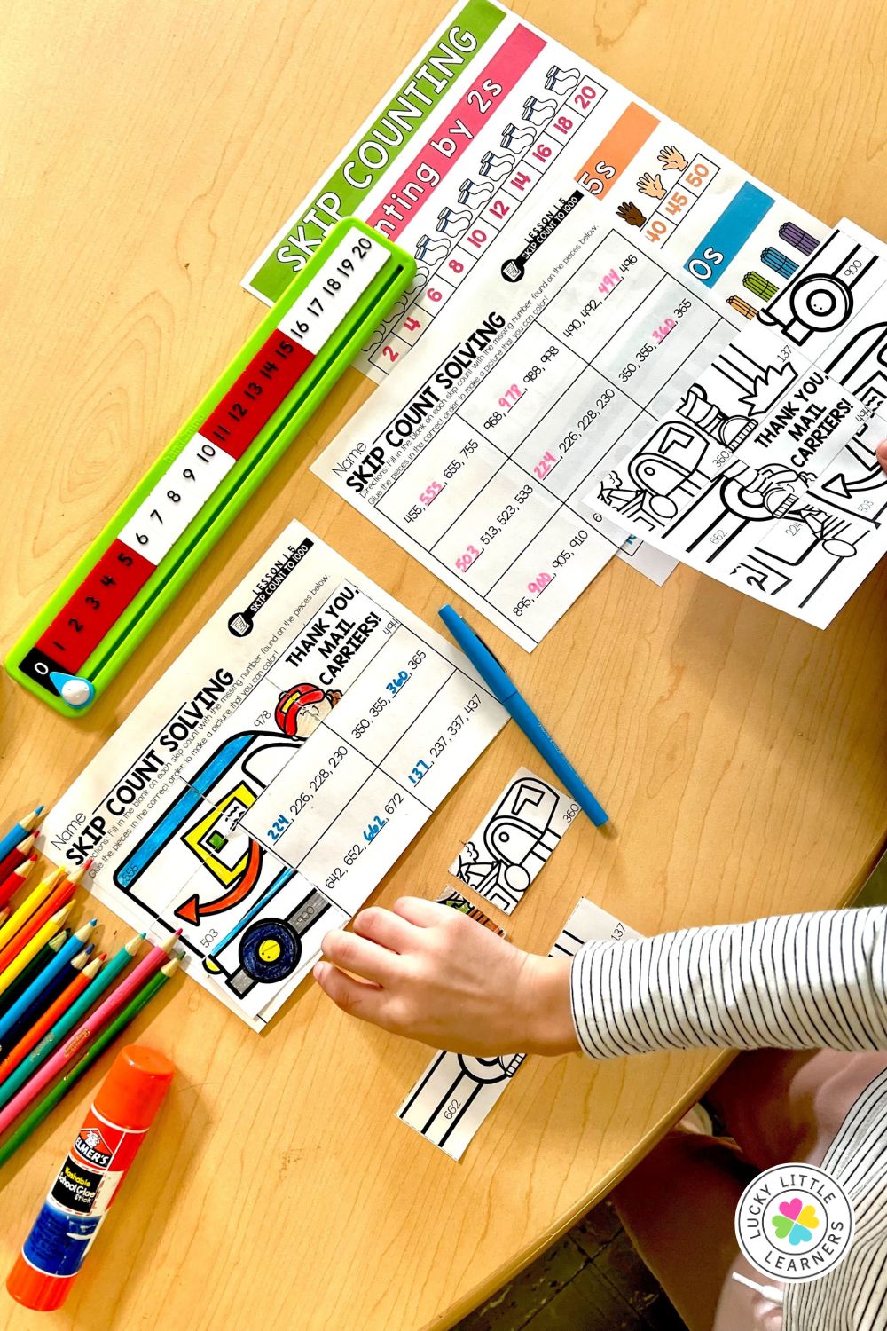 Teaching skip counting in 1st grade vs 2nd grade lucky little learners