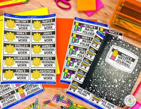 First Day of School Activities for 1st or 2nd Grade - Lucky Little Learners