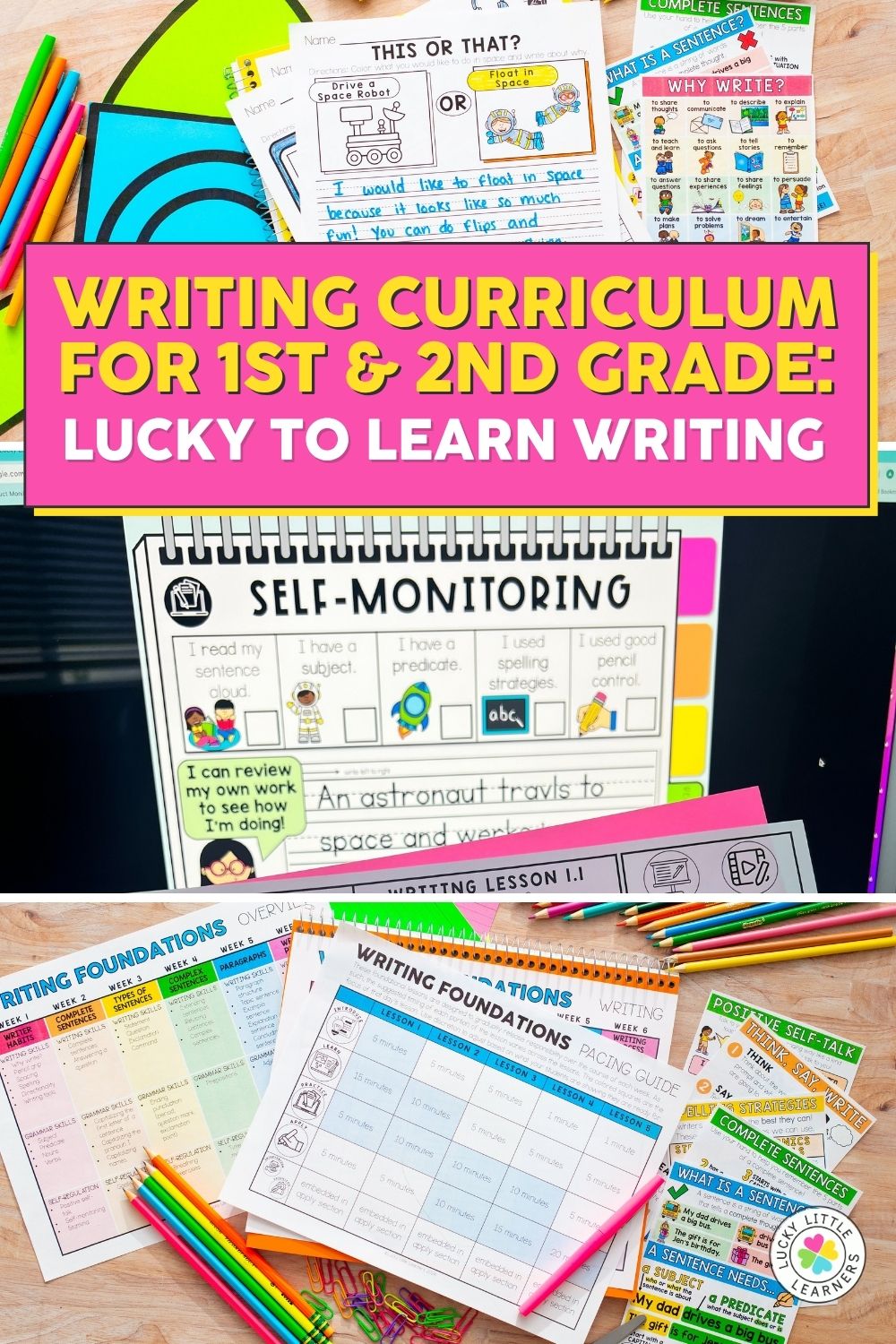Learning To Create Write Writing Curriculum for 1st and 2nd Grade: Lucky to Learn Writing ...