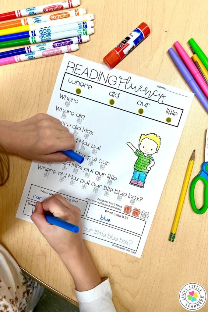 a pyramid reading fluency activity