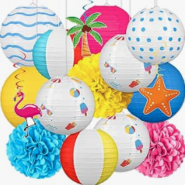 hanging beach-themed decor
