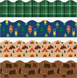 camping themed bulletin board borders