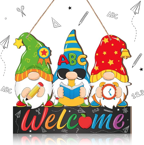 gnome welcome sign available on amazon