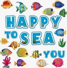 happy to sea you sign and fish decals