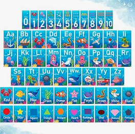 ocean themed alphabet strip
