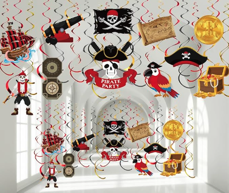 pirate party decor to hang from the ceiling available on amazon